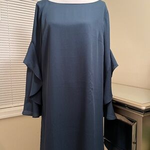 New! Ann Taylor Cascading Ruffle Sleeve Shift Dress